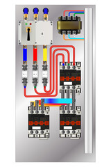 Wall Mural - Control Panel. Production control panel and control of computer devices. 