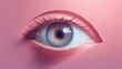 abstract eye on pink  