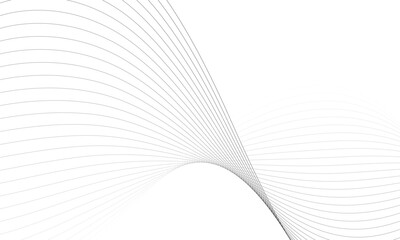 Aufkleber - abstract seamless geometric thin wave line with white.