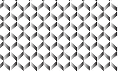 Poster - abstract seamless geometric black white gradient wave line pattern.