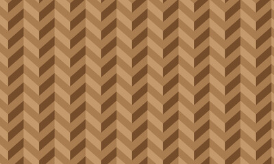 Aufkleber - abstract seamless geometric brown wave line pattern.