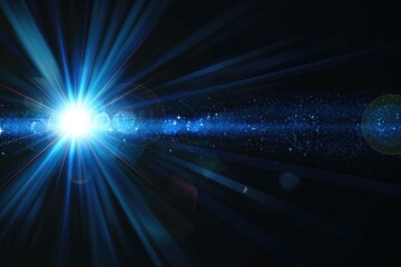 Wall Mural - Lens flare, Shining sun glare rays. Background Generative AI