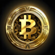 © ion - a gold coin with a bitcoin symbol