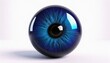 abstract blue eye pupil abstract magic ball 3d illustration