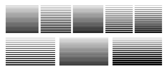 Halftone gradient lines pattern. Abstract vector striped retro backgrounds for posters, banners