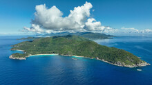 Aerial View Of Mahé From The South Of The Island. Seychelles.