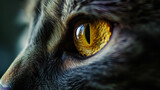 Fototapeta Konie - Mystical eye of a cat pet, full of tenderness and devotion, like a gate into the soul of the owner