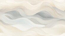  A Beige And White Abstract Background With Wavy Lines And A Black And White Bird Flying Over The Top Of The Image.