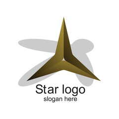 Star logo design simple concept Premium Vector