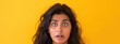 East Indian Female Horrified Yellow Setting Charming Person Generative AI