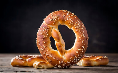 Capture the essence of Pretzel in a mouthwatering food photography shot