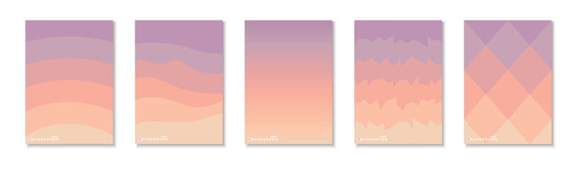 Wall Mural - Collection of bright colorful abstract templates, posters, placards, brochures, banners, flyers, backgrounds and etc. Contemporary minimal color gradient covers, prints, cards
