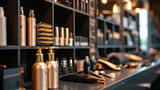 Fototapeta  - Luxurious modern hairdressing salon. Photo for hairdressing business