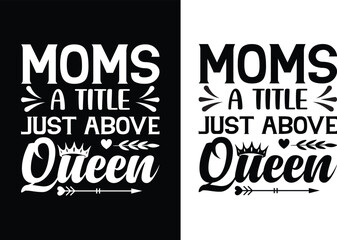 Naklejka na meble Moms a title just above queen