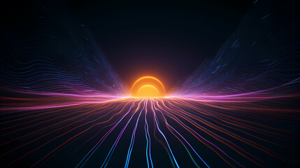  Future technology lines background, abstract future technology background