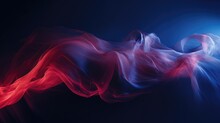 Passionate Heat Meets Serene Ocean Abstract Artwork Of Red And Blue Light Streams On A Dark Backdrop For Design