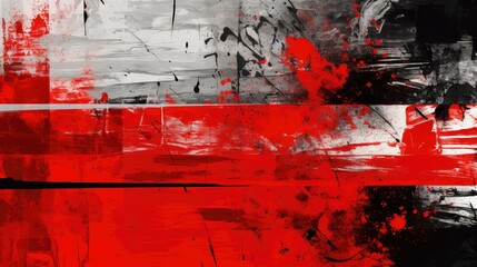 Canvas Print - bold graphic red background illustration abstract minimalist, texture digital, creative wallpaper bold graphic red background