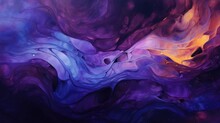 Mesmerizing Purple Hues In Fluid Motion Abstract Background With Deep Blue Accents For High-end Graphic Use