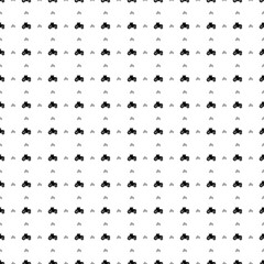 Poster - Square seamless background pattern from black tractor icons are different sizes and opacity. The pattern is evenly filled. Vector illustration on white background