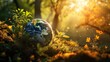 The globe as a symbol of environmental harmony