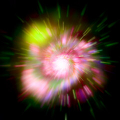 Wall Mural - big splash in universe. space background. colorful lights.the elements of this image furnished by na