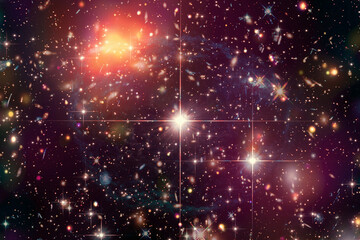 Wall Mural - amazing galaxy view and stars. the elements of this image furnished by nasa.