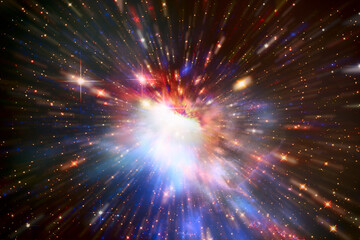 Wall Mural - colorful lights. splash. the elements of this image furnished by nasa.