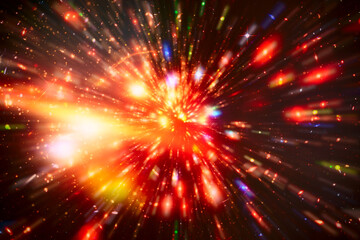 Wall Mural - colorful lights. splash. the elements of this image furnished by nasa.