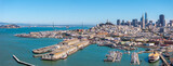 Fototapeta  - San Francisco Bay At San Francisco In California United States. Megalopolis Downtown Cityscape. Business Travel. San Francisco Bay At San Francisco In California United States.