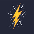 Lightning thunder icon vector logo illustration