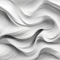 Seamless white wall texture abstract wave wavy pattern with modern geometric overlap layer