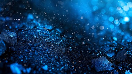 A blue nature background with sparkle. 