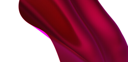 Abstract purple cloth swaying in the wind