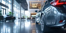 Luxury Car In A Car Showroom Close-up Generative AI
