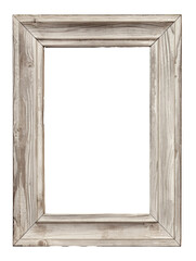 Wall Mural - An Old Rustic wooden Frame. Cutout isolated on a transparent background. PNG - AI Generative