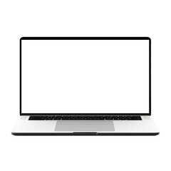 Wall Mural - a laptop mockup. cutout isolated on a transparent background. png - ai generative