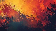 Abstract Grunge Background With Watercolor Splashes