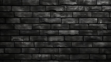  The wall is made of black brick and has a textured background.