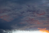 Fototapeta Na sufit - Different clouds after the storm with multiple colors and textures!