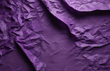 Wall Mural - crumpled purple paper, Purple crumpled paper texture in low light background, dark colors, Website, application, games template. Computer, laptop wallpaper. Design for landing	
