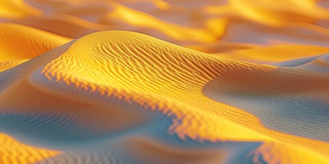 Aufkleber - A detailed view of a sand dune in the desert. This image can be used to depict the vastness and beauty of the desert landscape