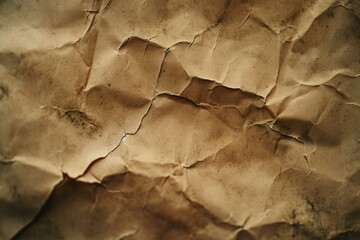 Poster - A close-up photograph showcasing a piece of brown paper. This versatile image can be used for various creative projects