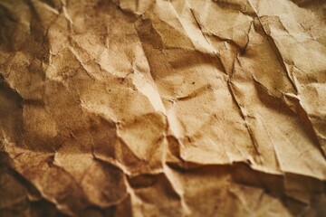 Poster - A detailed view of a piece of brown paper. This versatile image can be used for various purposes