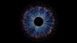 © Damnwell Media - Eye Iris Abstract Concept Entertainment Artificial Intelligence Research Science Promotion Human Technology Industry with Business and Technology  Look