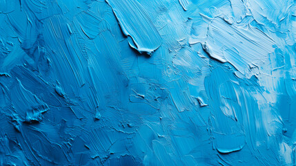 Wall Mural -  blue texture with acrylic paint strokes