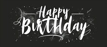 Letters Happy Birthday Generative AI
