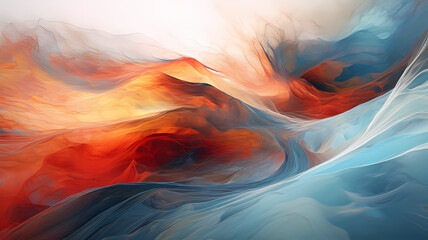 Wall Mural - Abstract digital art background with a chaos feel