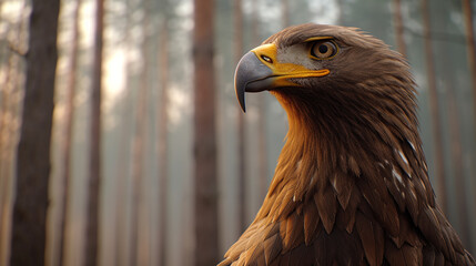 Sticker - portrait of a vulture