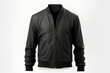 men's jacket and black t-shirt isolated on a white background. fashionable casual wear