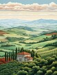Timeless Tuscan Landscape Prints: Serene Hills and Valleys of Italy's Heartland